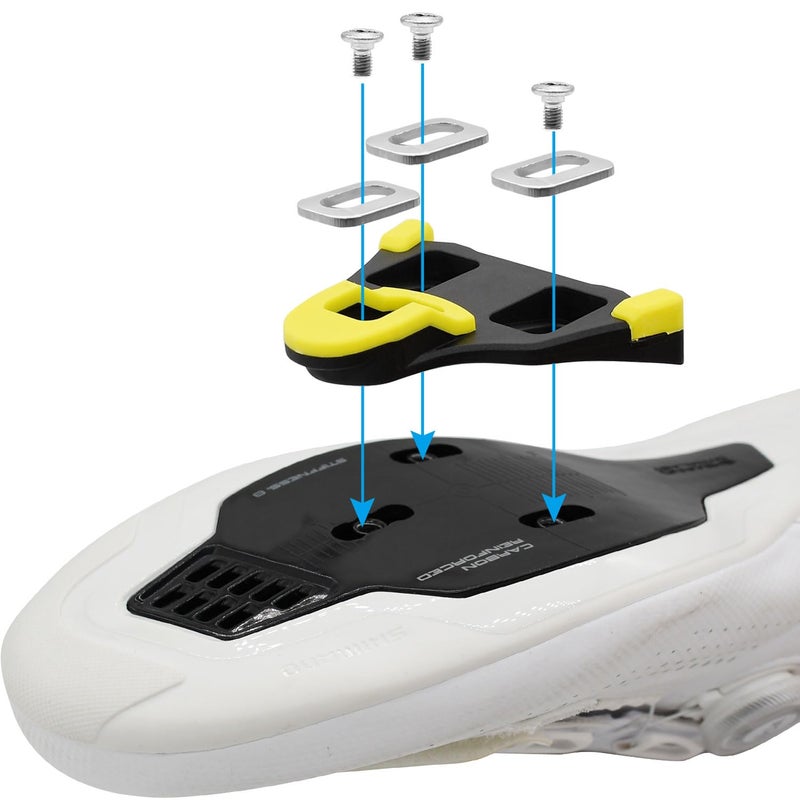 Thinvik Bike Cleats for Shimano SPD-SL System Pedals Compatible with SH11 Road Bicycle Replacement Cleats & Indoor Cycling for Three-Hole Cycling Shoes Men Women (6 Degree Float) - Image 5